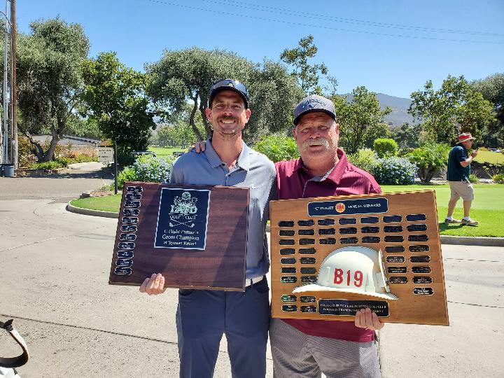 C Flight Net and Gross Champions Jake Martin and James Martin